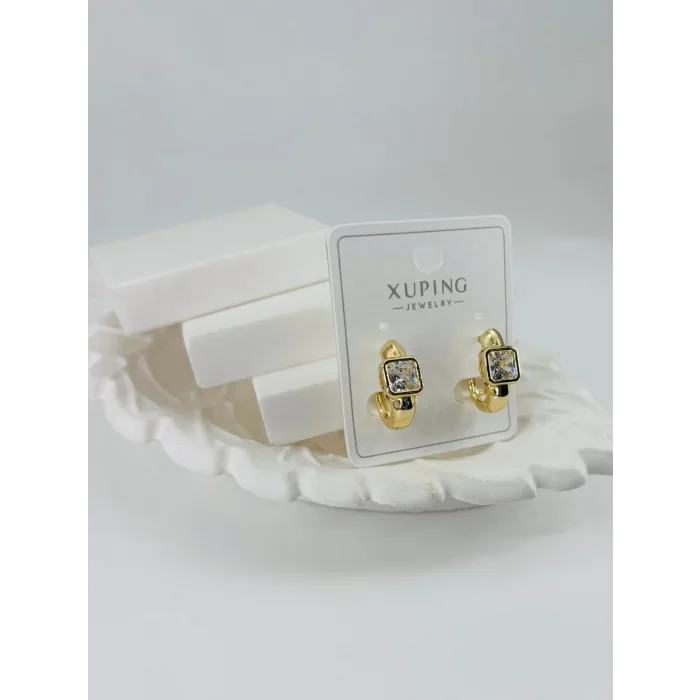 Zirkon  Taşlı Pirinç Zirkon Küpe - Kp00357