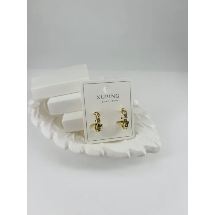 Zirkon Taşlı Pirinç Zirkon Küpe - Kp00309