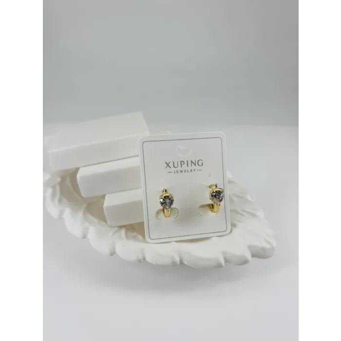 Zirkon Taşlı Pirinç Zirkon Küpe - Kp00318