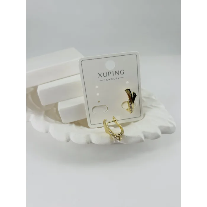 Zirkon Taşlı Pirinç Zirkon Küpe - Kp00310