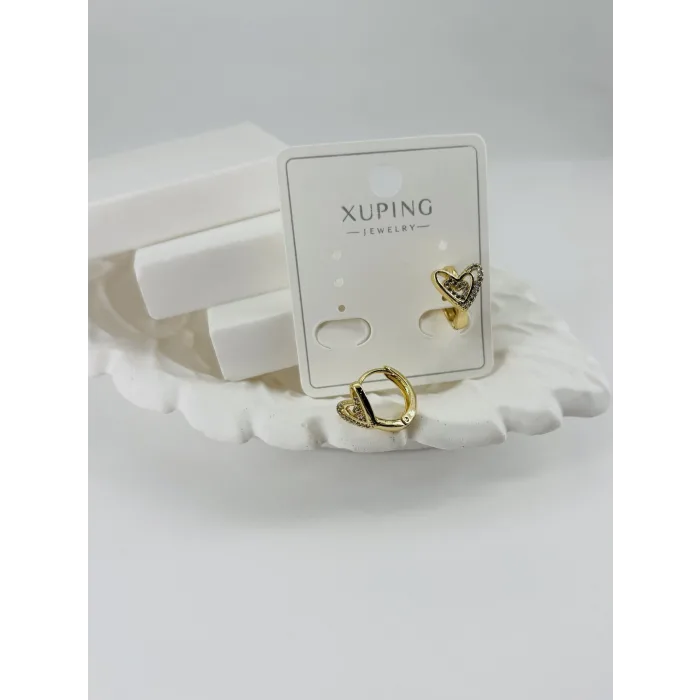 Zirkon Taşlı Pirinç Zirkon Küpe - Kp00330