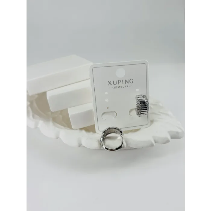 Rodyum Zirkon Taşlı Pirinç Zirkon Küpe - Kp00307