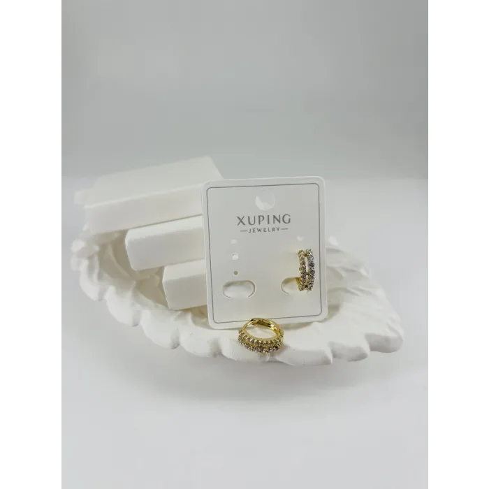 Zirkon Taşlı Pirinç Zirkon Küpe - Kp00308