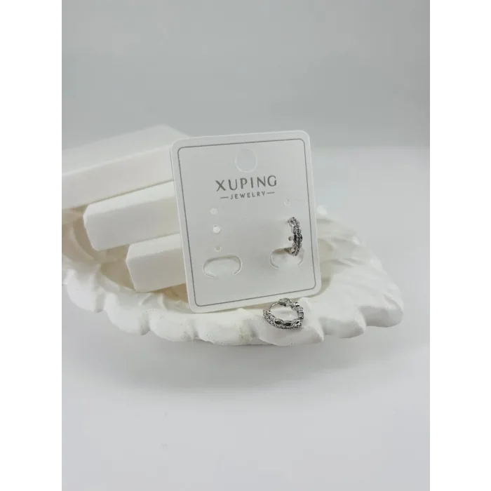 Rodyum Zirkon Taşlı Pirinç Zirkon Küpe - Kp00342