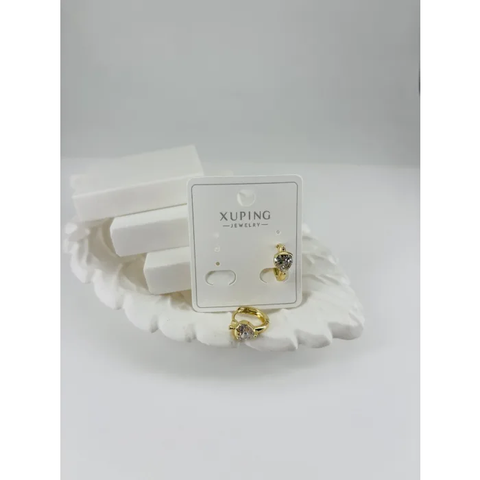 Zirkon Taşlı Pirinç Zirkon Küpe - Kp00318