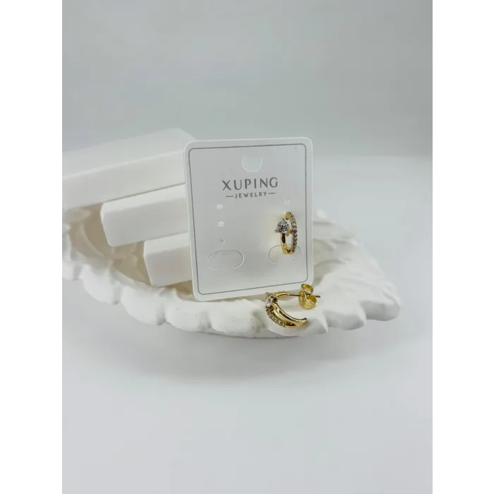 Zirkon Taşlı Pirinç Zirkon Küpe - Kp00339