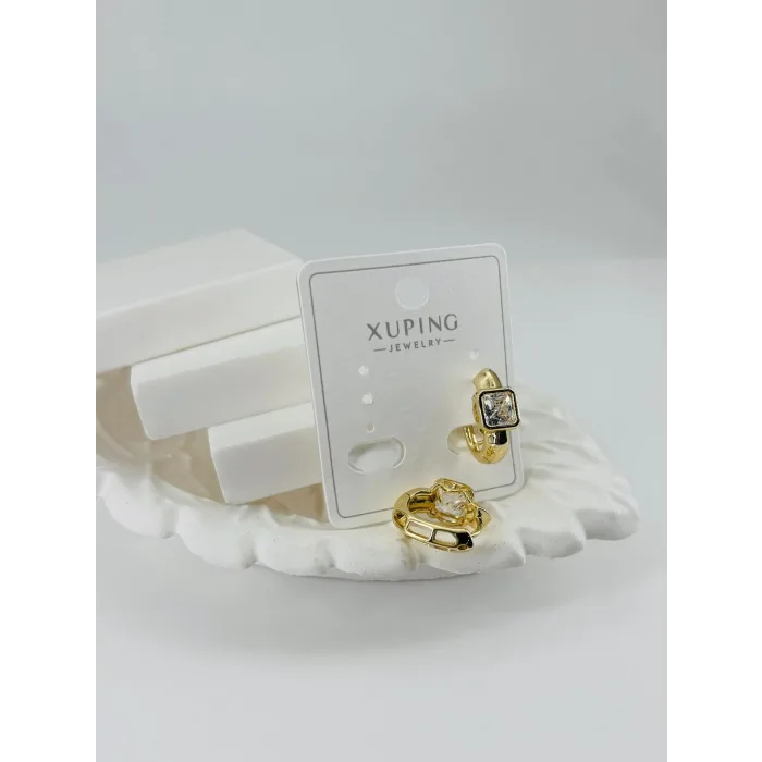 Zirkon  Taşlı Pirinç Zirkon Küpe - Kp00357