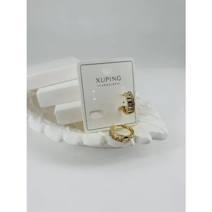 Zirkon Taşlı Pirinç Zirkon Küpe - Kp00306