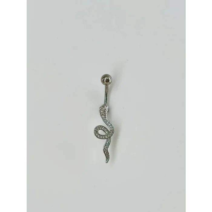 Yılan Detaylı Göbek Piercing - Pg0070