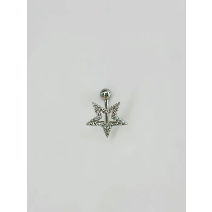 Yıldız Detaylı Göbek Piercing - Pg0101