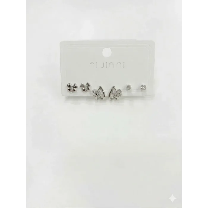 Yonca Detaylı Altılı Küpe - Kp00591