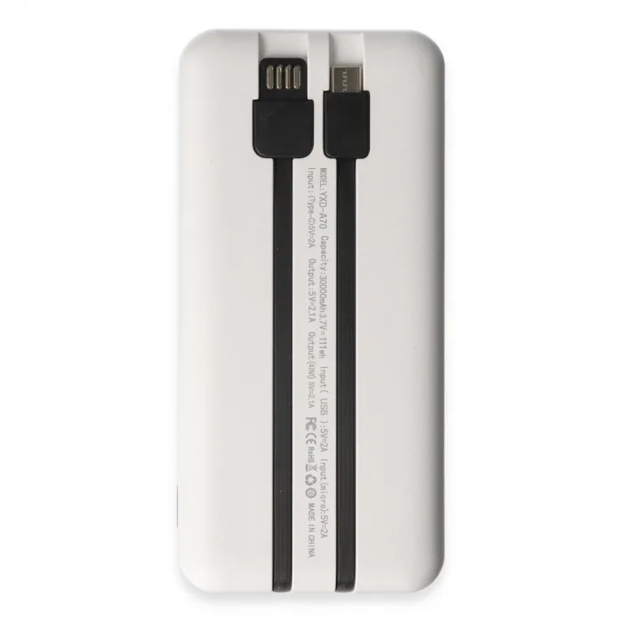 Yosonda A70 4in1 30.000 Mah Powerbank - Beyaz