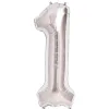 1 Rakam Folyo Balon Gümüş  40 İnç