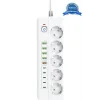 3500W Akım Korumalı 5’li Grup Priz: 5x USB + 5x Type-C Çıkışlı (2 Metre)