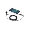 3.5mm Jak 1.5 Metre Double Mikrofon - Siyah