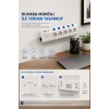 5’li Akım Korumalı Çoklu Priz 2 Metre Kablolu 3680w 16a 5 Anahtarlı 2usb-a 2 Usb-c Pd 20w Hızlı Ftr-28