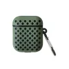 Airpods 2 (2.nesil) Spor Delikli Kılıf - Haki Yeşil-siyah