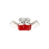 Airpods 3 (3.nesil) Basmalı Kılıf - Kırmızı-beyaz