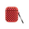 Airpods 3 (3.nesil) Spor Delikli Kılıf - Kırmızı-siyah