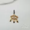 Zirkon Taşlı Pirinç Charmlar - Charm0005