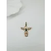 Zirkon Taşlı Pirinç Charmlar - Charm0018