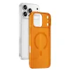 İphone 17 Pro Max Combo Sert Şeffaf Magsafe Kapak - Turuncu