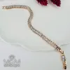 Zirkon 5*2,5     Taşlı Pirinç Bileklikler 18+2 Cm Uzatma Payı - Kbl0116