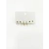   Zirkon Taşlı Pirinç Altılı  Kombin Küpe - Kp00572
