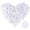 Beyaz Renk Gül Yaprağı Şekilli Konfeti 10 Paket 1000 Adet
