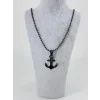 Çapa Figürü Çelik Erkek Kolye - Ekl0090