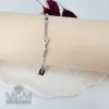 Rodyum Çelik Bileklikler 16+5 Cm Uzatma Payı - Kbl0107