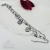 Rodyum Çelik Bileklikler 17+5 Cm Uzatma Payı - Kbl0076