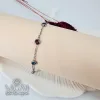 Rodyum Zirkon Renkli Taş Taşlı Çelik Bileklikler 16+5 Cm Uzatma Payı - Kbl0089