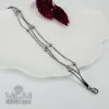 Rodyum Çelik Bileklikler 17+5 Cm Uzatma Payı - Kbl0137