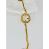 Zirkon Taşlı Çelik  Çelik Bileklikler 17+4 Cm  - Kbl0363
