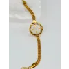 Zirkon Taşlı Çelik Çelik Bileklikler 17 + 4 Cm  - Kbl0360