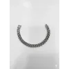 Rodyum Çelik  Erkek Çelik Bileklik Boy 21.5 Cm / En 0.9 Mm  - Ebl0038