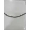 Rodyum Çelik  Erkek Çelik Bileklik Boy 21.5 Cm / En 0.8 Mm  - Ebl0037