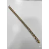 Rodyum Çelik  Erkek Çelik Bileklik Boy 21.5 Cm / En 1.0 Mm  - Ebl0051