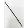 Rodyum-mavi Çelik  Erkek Çelik Bileklik Boy 21.5 Cm / En 0.6 Mm - Ebl0080