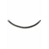 Rodyum-siyah Çelik  Erkek Çelik Bileklik Boy 21.5 Cm / En 1.0 Cm  - Ebl0046