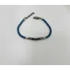 Mavi Çelik  Erkek Çelik Bileklik Boy 18+3 Cm / En 0.4 Mm  - Ebl0035