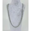 Rodyum Çelik Erkek Kolye 60 Cm - Ekl0053