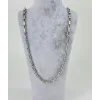 Rodyum Çelik Erkek Kolye 60 Cm - Ekl0035