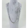 Rodyum Çelik Erkek Kolye 60 Cm - Ekl0018