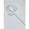 Rodyum Çelik Erkek Kolye 60 Cm - Ekl0014