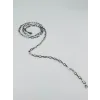 Rodyum Çelik Erkek Kolye 60 Cm - Ekl0018