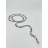 Rodyum Çelik Erkek Kolye 60 Cm - Ekl0012