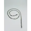 Rodyum Çelik Erkek Kolye 60 Cm - Ekl0017