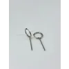 Rodyum  Çelik Erkek Küpe Çap (12 Mm) Kalınlık (2 Mm) - Ekp0028